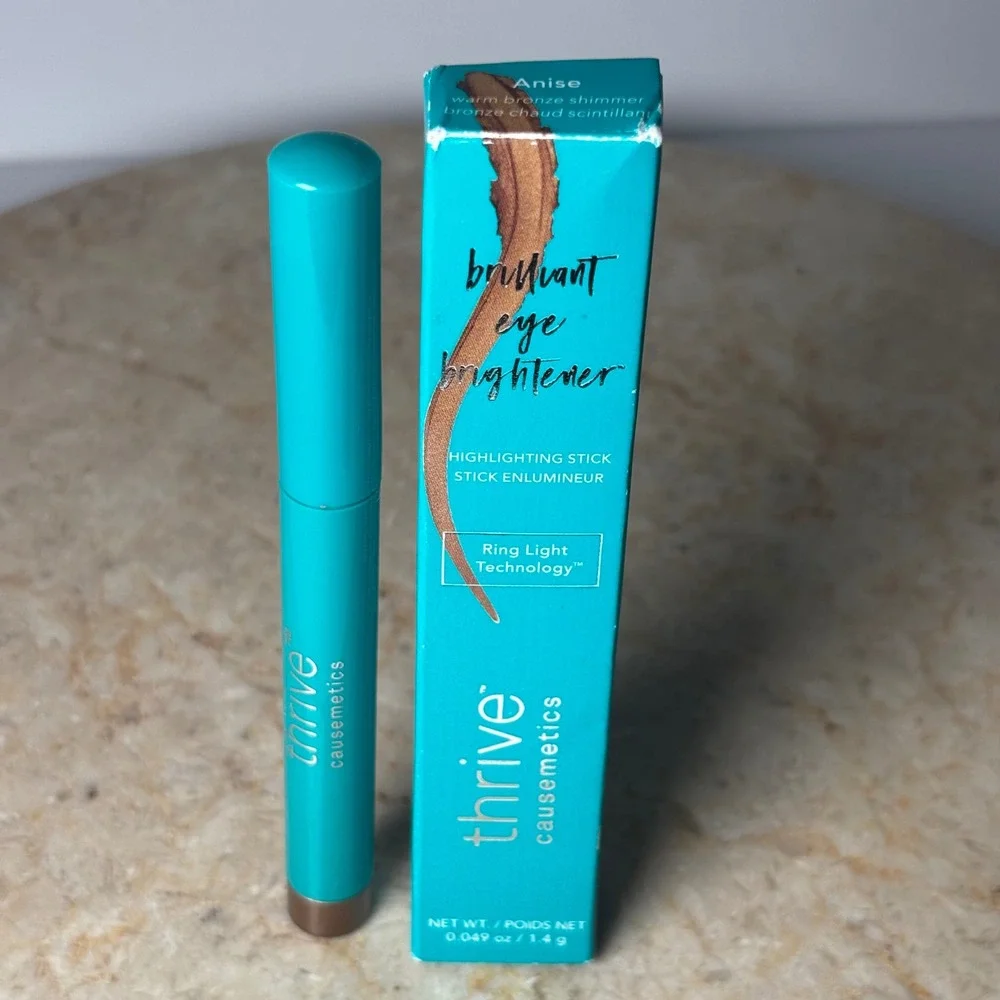 Thrive Causemetics Brilliant Eye Brightener 1.4g Anise Warm Bronze Shimmer Stick